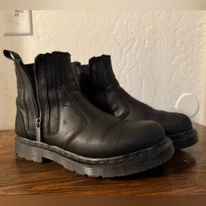 Dr. Martens women’s Black Leather Zip Chukka Boots